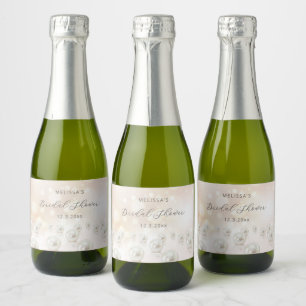 Reflecting Pearls Bridal Shower Sparkling Wine Label