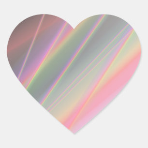Reflecting Rainbows Heart Sticker