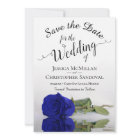 Reflecting Royal Blue Rose Romantic Wedding