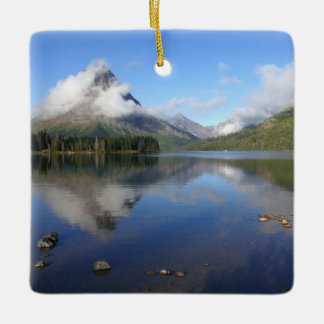 Reflection at Two Medicine Lake Ceramic Ornament