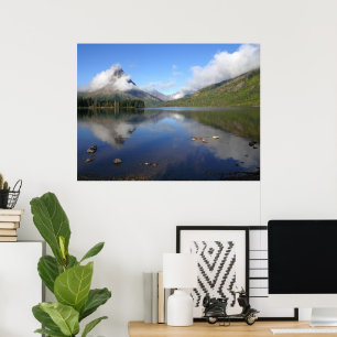 Reflection at Two Medicine Lake Poster