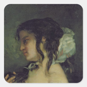Reflection, c.1864-66 square sticker