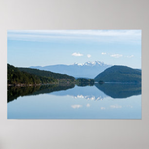 Reflection in a Lake - Vancouver Island, Canada Poster