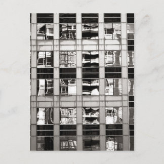 Reflection in B & W Postcard
