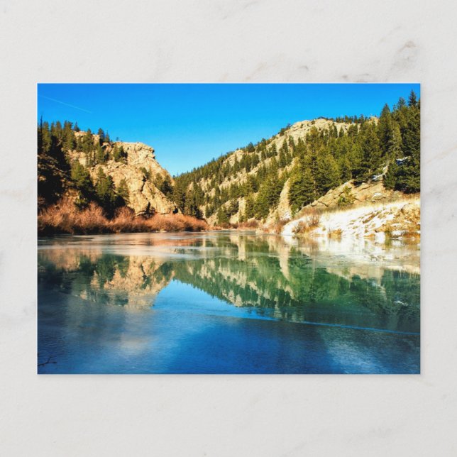 Reflection in Elevenmile Canyon Postcard (Front)