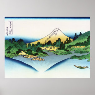 Reflection in Lake Misaka of Kai Province Poster