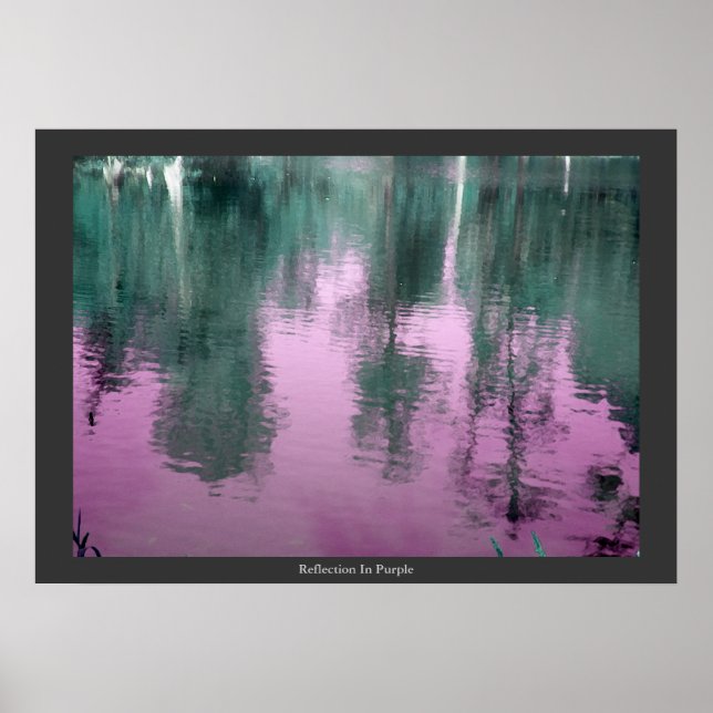 Reflection In Purple Poster (Front)