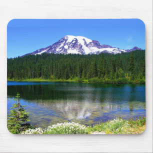 Reflection Lake, Mount Rainier, WA, USA Mouse Mat