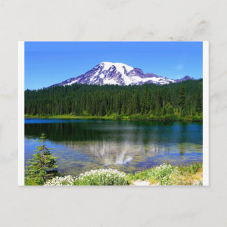 Reflection Lake, Mount Rainier, WA, USA Postcard