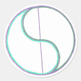 Reflection Mandala Classic Round Sticker