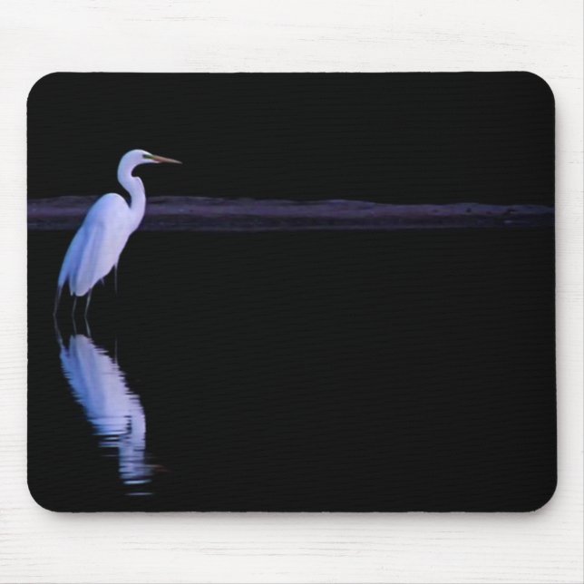 Reflection of an Egret Mouse Mat (Front)