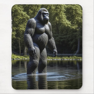 Reflection of Bigfoot in Water Mouse Mat