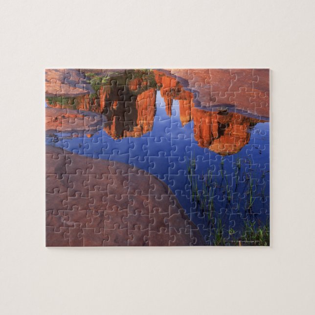 Reflection of Cathedral Rock at Red Rock 2 Jigsaw Puzzle (Horizontal)