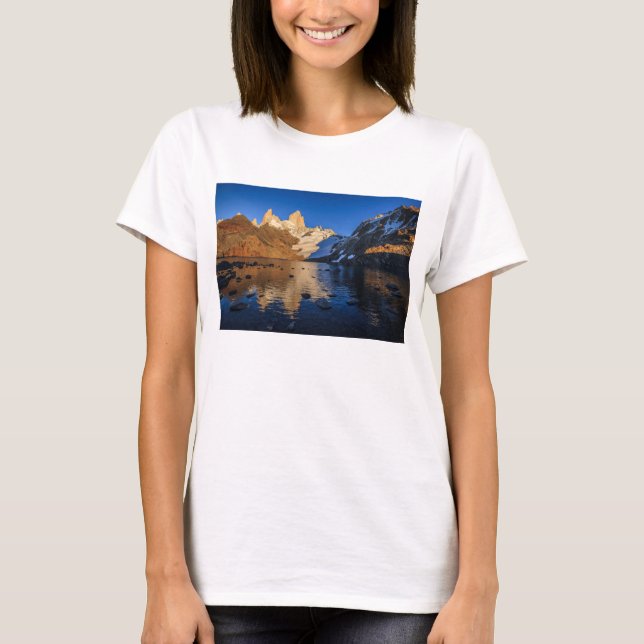 Reflection Of Fitz Roy At Sunrise T-Shirt (Front)