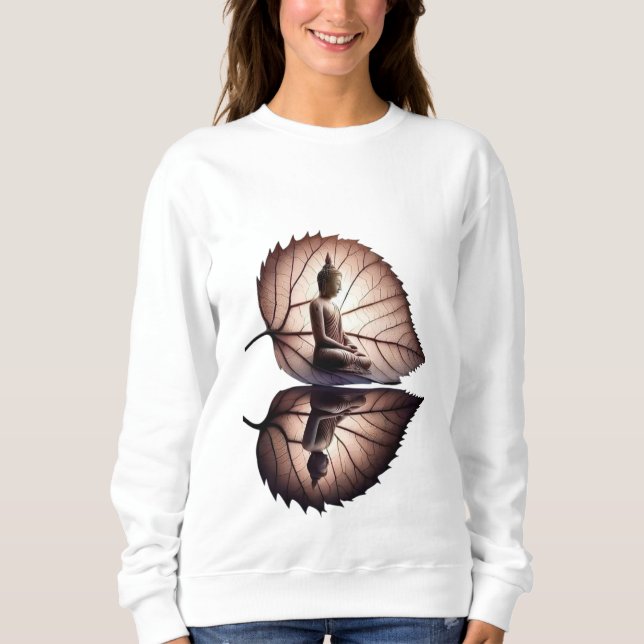  🌿✨ "Reflection of Love – Buddha's Serenity" Vale Sweatshirt (Front)
