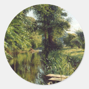 Reflection of Spring by Peder Mork Monsted Classic Round Sticker