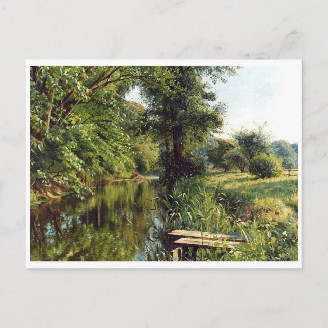 Reflection of Spring by Peder Mork Monsted Postcard (Front)