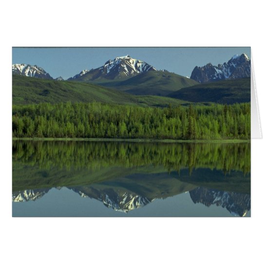 Reflection of the Ragged Range Mountains, N.W.T., Card