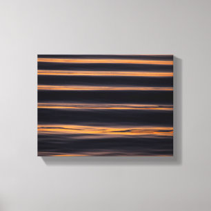 Reflection of the sunset over the river canvas print