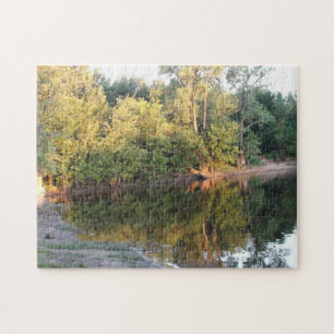 Reflection of Trees in the Mississippi River Jigsaw Puzzle