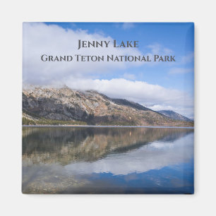 Reflection on Jenny Lake Grand Teton National Park Magnet