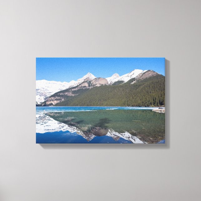 Reflection on Lake Louise - Banff NP, Canada Canvas Print (Front)