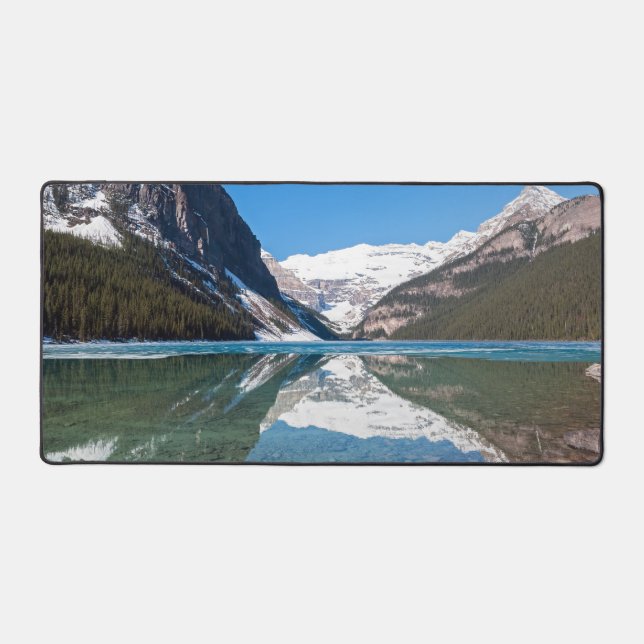 Reflection on Lake Louise - Banff NP, Canada Desk Mat (Front)