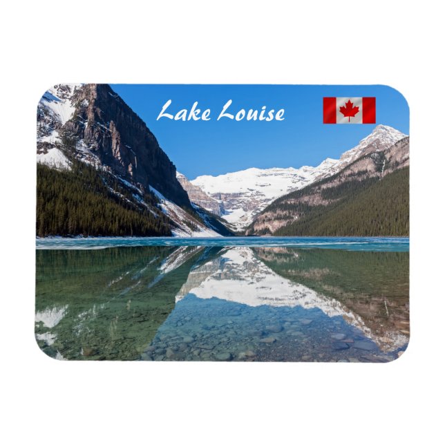 Reflection on Lake Louise - Banff NP, Canada Magnet (Horizontal)