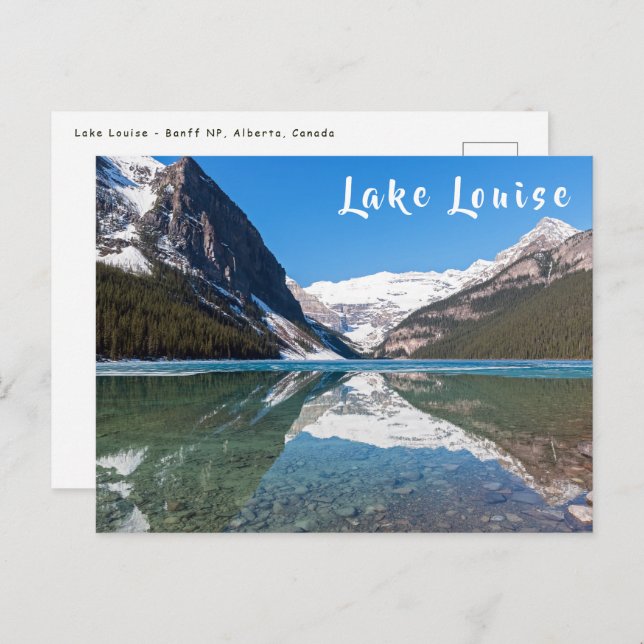 Reflection on Lake Louise - Banff NP, Canada Postcard (Front/Back)