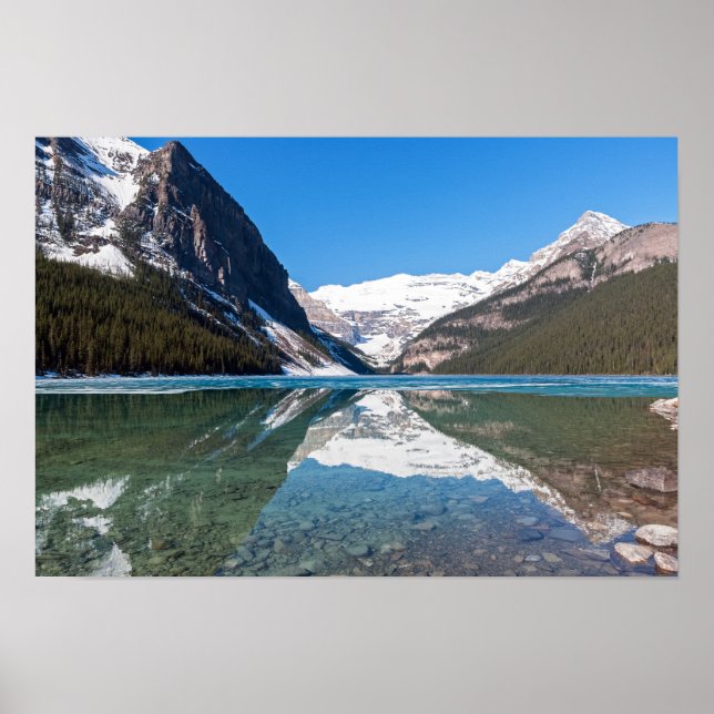 Reflection on Lake Louise - Banff NP, Canada Poster (Front)