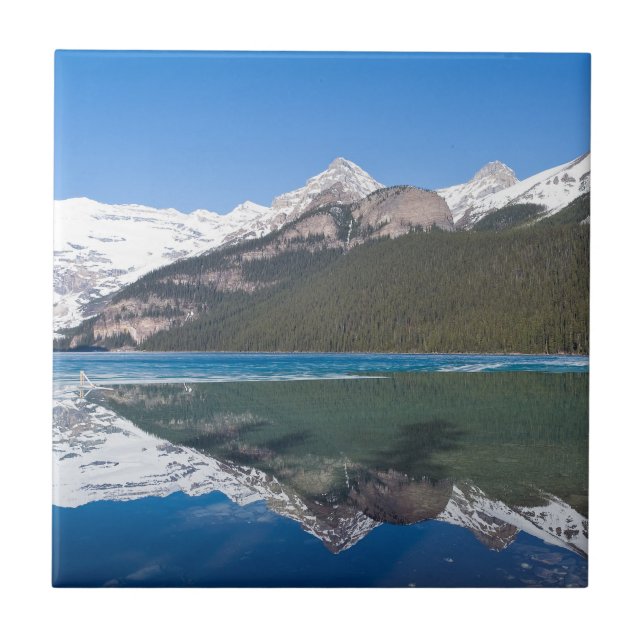 Reflection on Lake Louise - Banff NP, Canada Tile (Front)