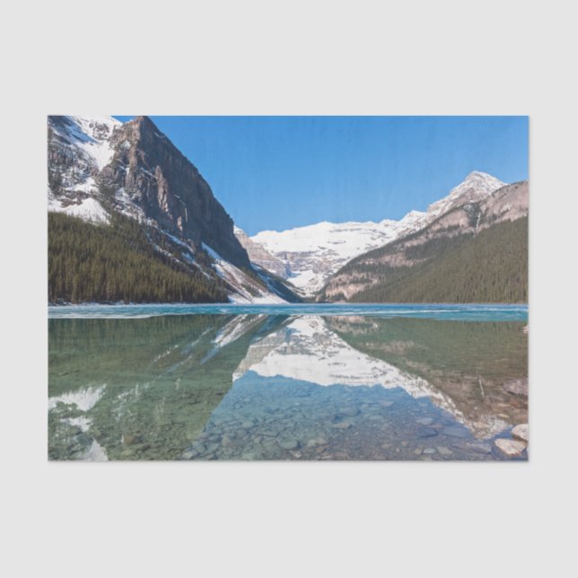 Reflection on Lake Louise - Banff NP, Canada Tissue Paper (Front)