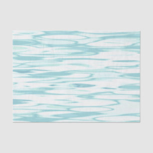 'Reflection' Soft Turquoise Abstract Tissue Paper