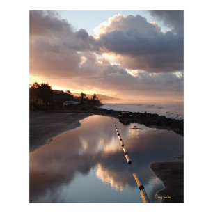 Reflection sunrise photo print