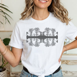 reflection tree Minimalist NATURE T-Shirt