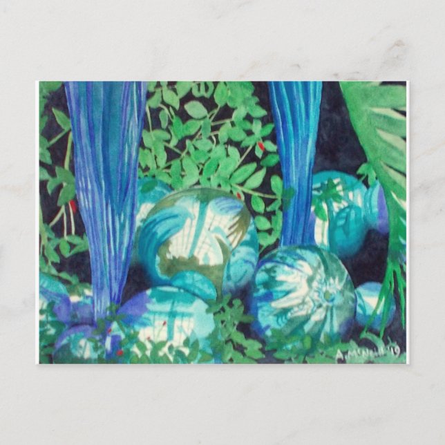 "Reflections 1" watercolour painting postcard (Front)