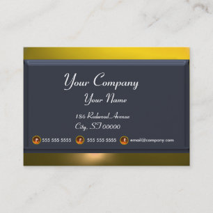 REFLECTIONS 2 TOPAZ monogram white blue grey Business Card