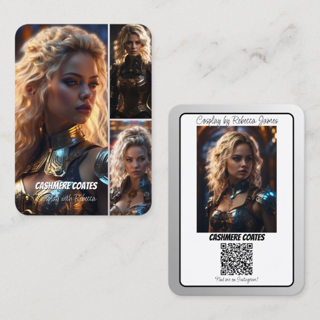 Reflections 4 Cosplay Cards Coscards | QR Code (Front/Back)