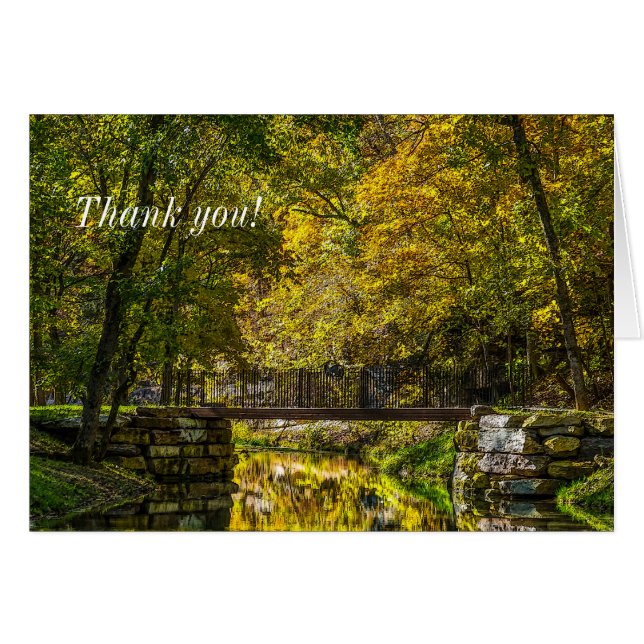 Reflections Beginning Painterly Thank You Card (Front Horizontal)