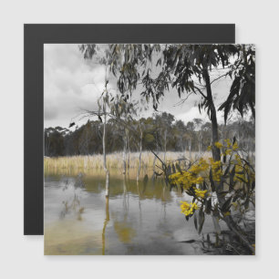 Reflections Beneath Grey Skies Magnetic Card