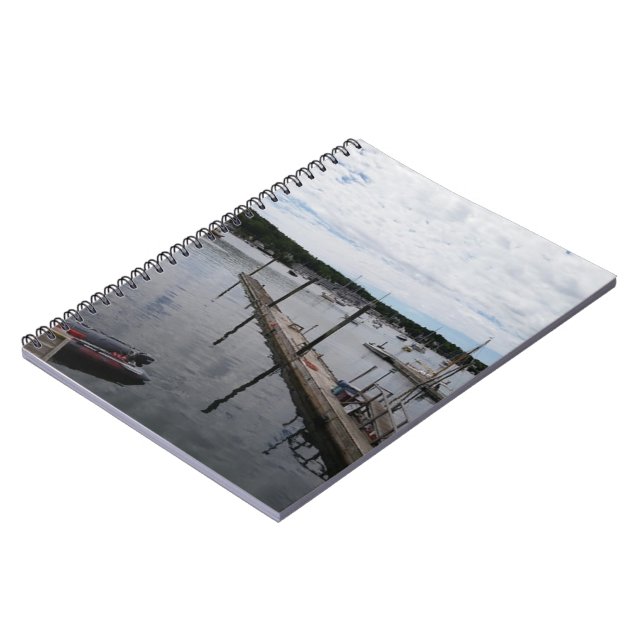 "Reflections" Boothbay Harbour MaineSpiral Notebook (Left Side)