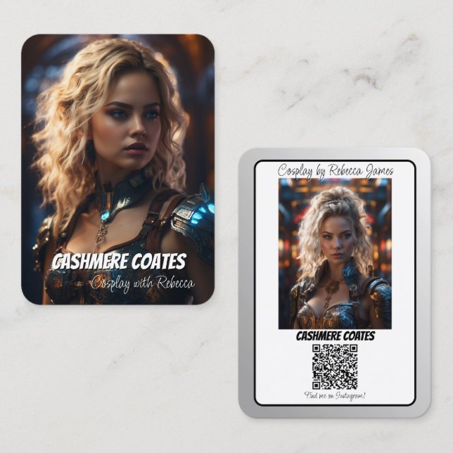 Reflections Coscards | QR Code + Double sided Business Card (Front/Back)