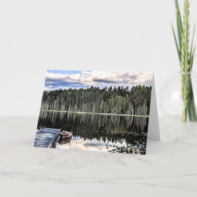 Reflections Folded Greeting Card (Front)