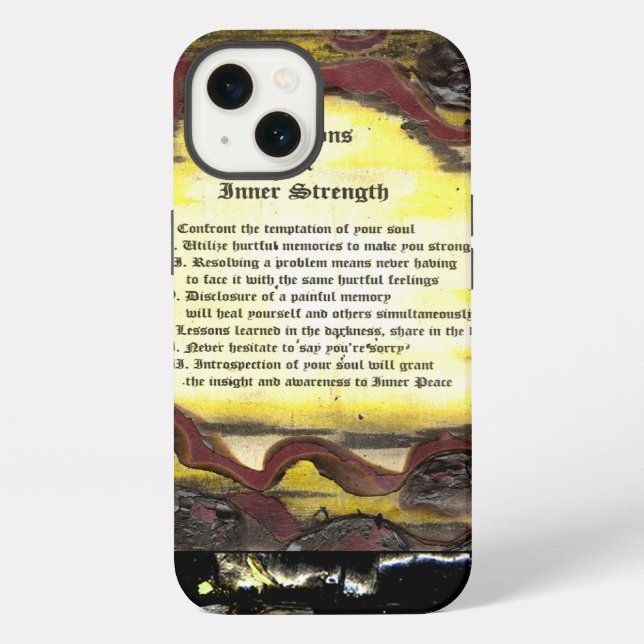 Reflections For Inner Strength iPhone Case (Back)