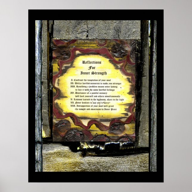 Reflections For Inner Strength Poster (Front)