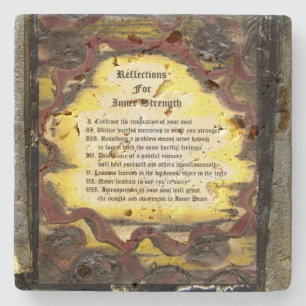 Reflections For Inner Strength Stone Coaster