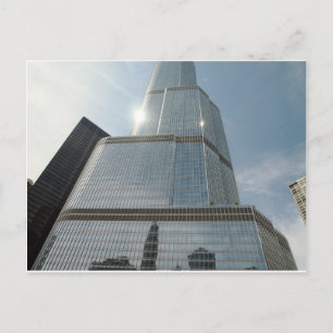 Reflections in Blue, Chicago, IL Postcard