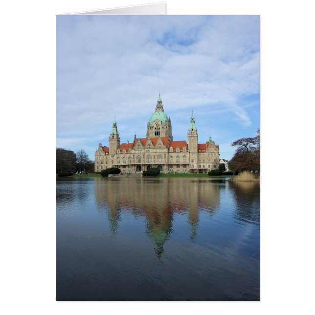 Reflections in Hannover, Germany - Greeting Card (Front)