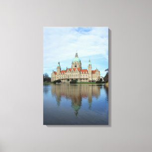 Reflections in Hannover, Germany Wrapped Canvas
