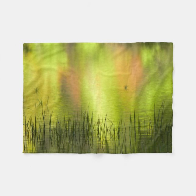 Reflections in Mirror Lake | Yosemite Fleece Blanket (Front (Horizontal))